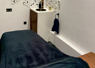Tranquil treatment room at Olive Beauty & Aesthetics - Marston Mortaine, Marston Moretaine, England, GB.