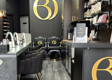 Elegant interior of Olive Beauty & Aesthetics - Marston Mortaine in Marston Moretaine, England, GB, showcasing beauty stations.