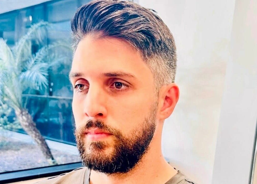 Stylish haircut at IN STYLE Men’s Salon Laguna Beach & Lake Forest, Laguna Beach, California, US.