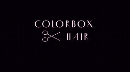 Colorbox Hair logo on a dark background in Coomera, QLD, AU.