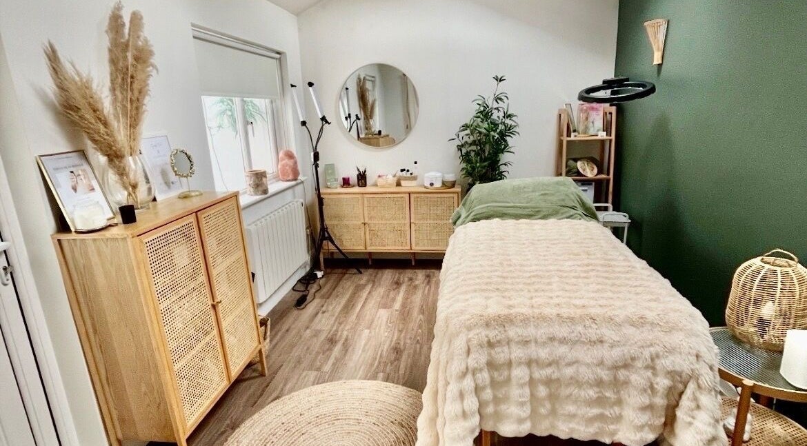 Serene treatment room at Sarah Watters Health & Beauty in Dublin, County Dublin, IE, featuring calming decor.