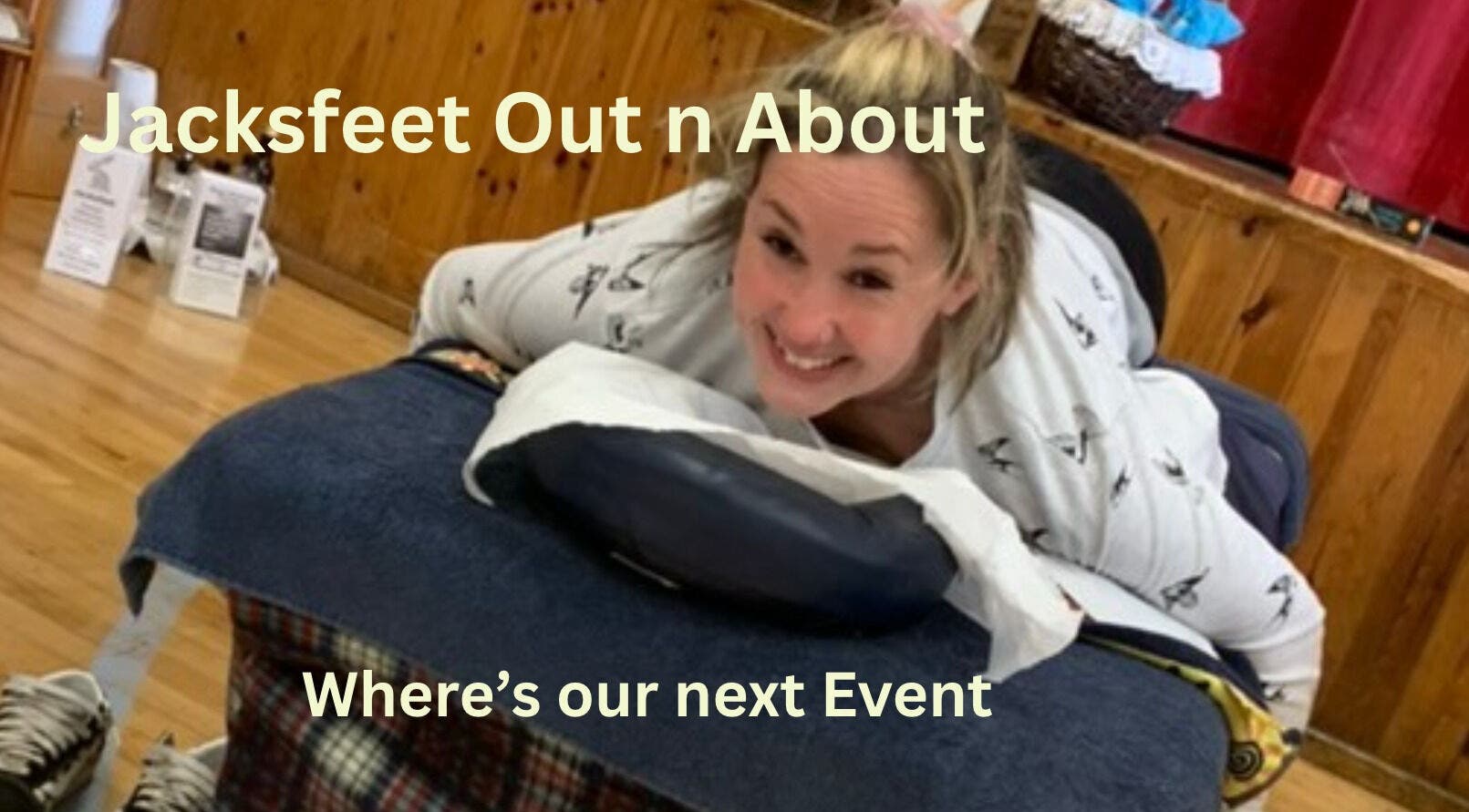 Smiling participant at Jacksfeet - Training and Events in Hawes, England, GB, enjoying a wellness session.