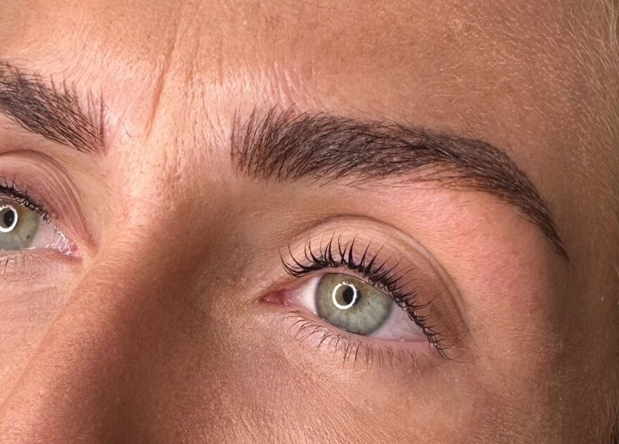 Beautifully groomed brows at LASHES BROWS SKIN By Laura in Sheffield, England, GB.