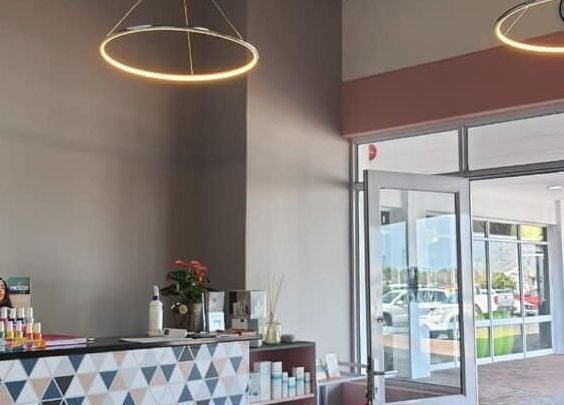 Reception at Mani & Chill, Habitat Centre in Cape Town, Western Cape, ZA showcasing chic decor and products.