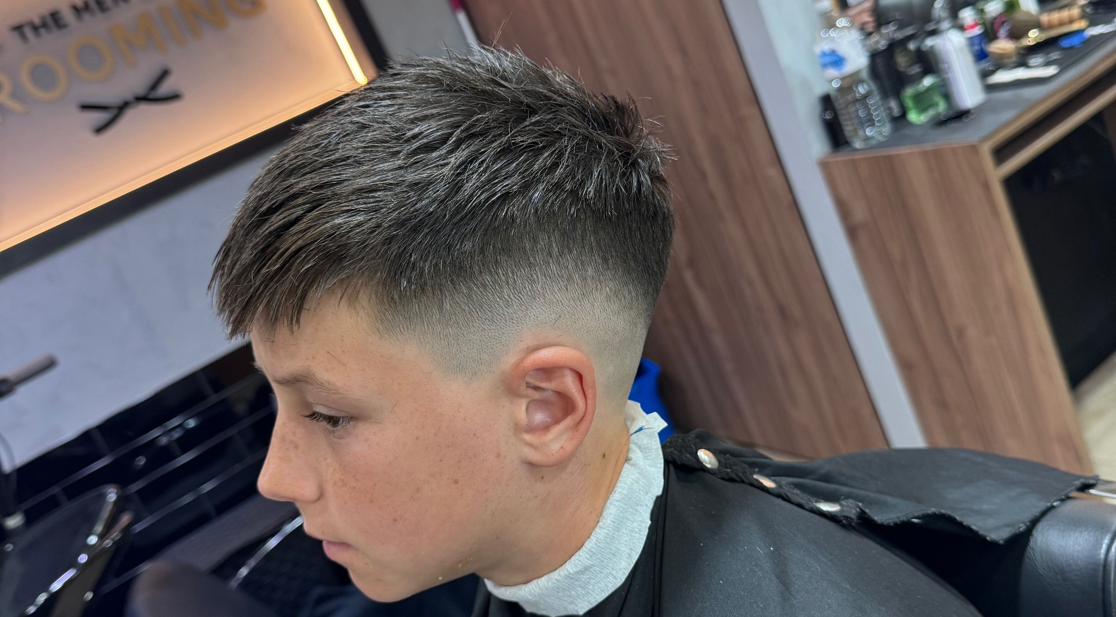 A stylish haircut at The Men's Grooming Circular Quay Gateway, Sydney, New South Wales, AU.