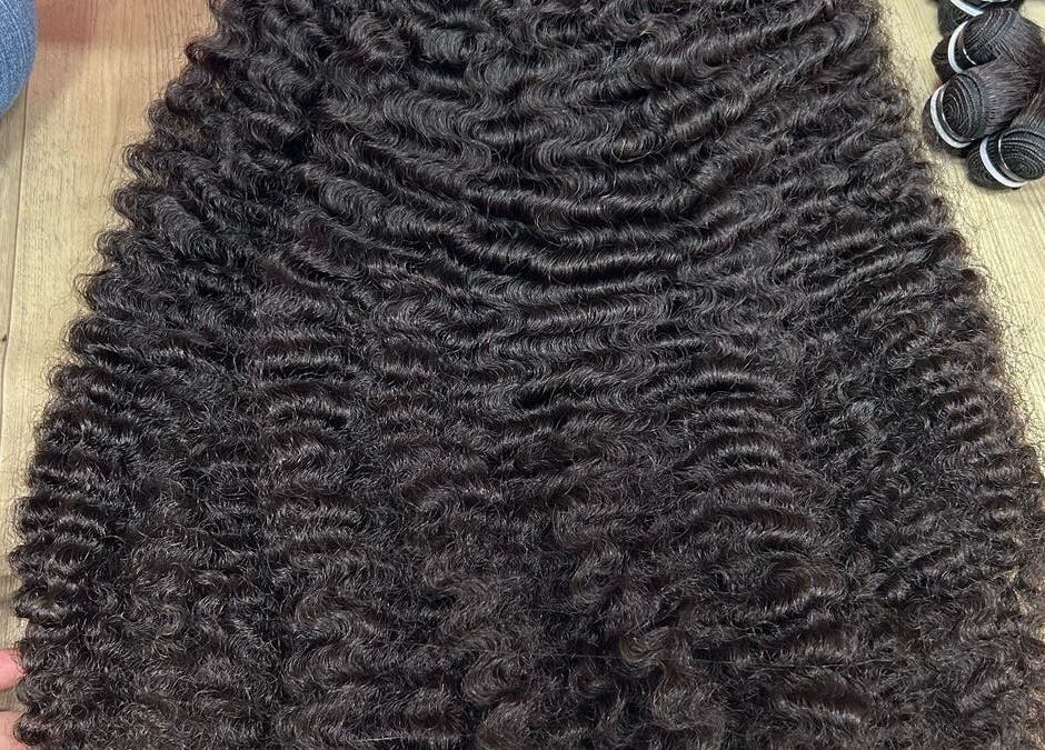 Curly hair bundles at HairPlusTT, Port of Spain, Port of Spain Corporation, TT.