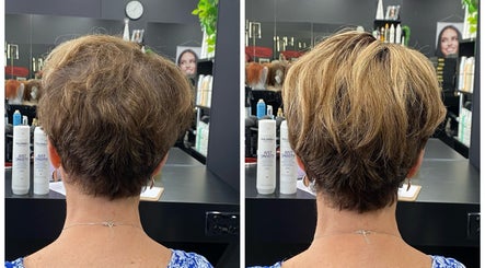 Before and after haircut at Parlour 66, 10 Reibey St, Ulverstone TAS 7315, showcasing vibrant styles in Ulverstone, Tasmania, AU.