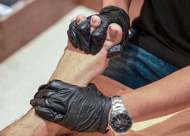 Professional foot massage at The Lair Man, Mumbai, Maharashtra, IN for ultimate relaxation