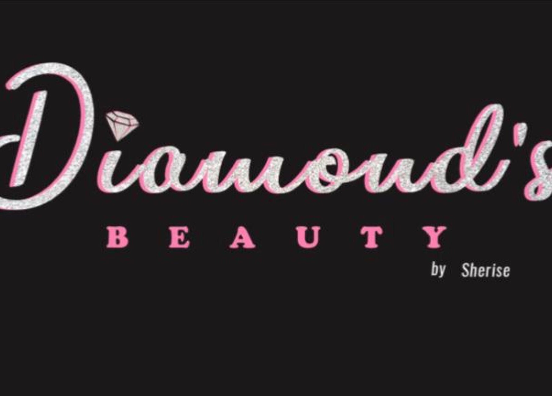 Diamond’s Beauty by Sherise logo in Melverton, Saint George, BB with sparkling lettering.
