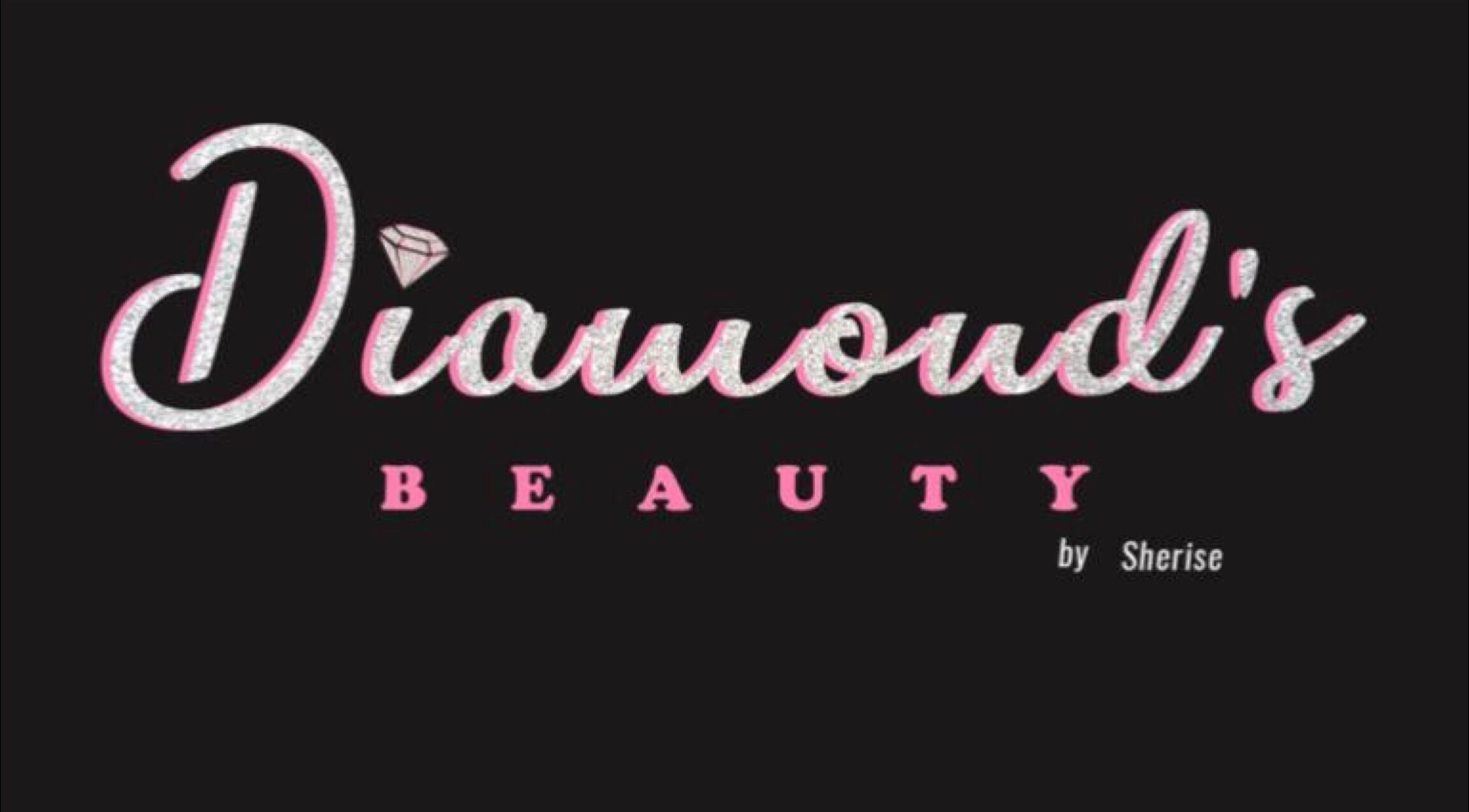 Diamond’s Beauty by Sherise logo in Melverton, Saint George, BB with sparkling lettering.