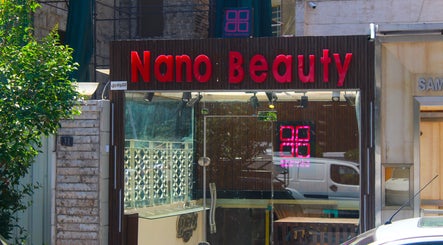 Front view of Nano Beauty Zone Salon in Damascus, showcasing modern design and inviting entrance.