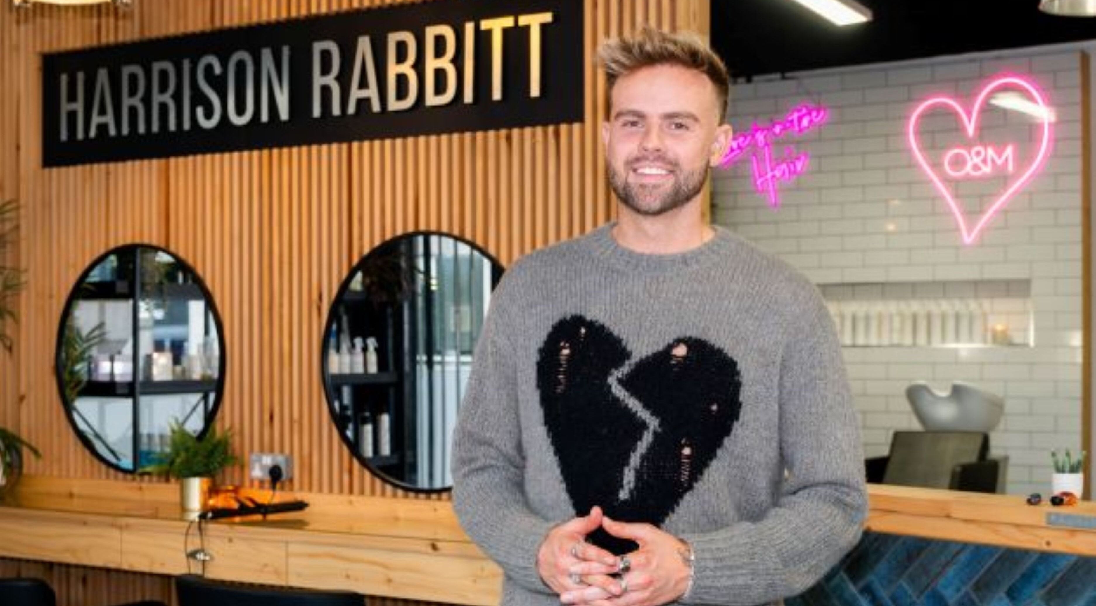 Harrison Rabbitt Hair Studio interior showcasing stylish decor in Newport, Wales, GB.