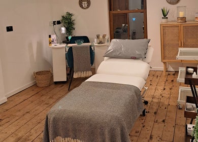 Tranquil Room 2 in Abergavenny, Wales, GB offers a serene atmosphere for wellness and relaxation treatments.