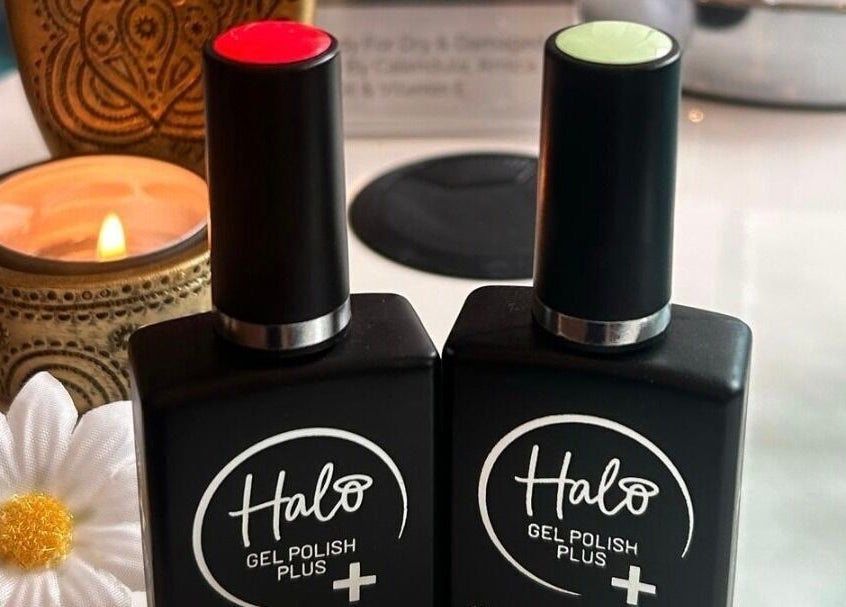 Gel polishes and candles at Room 2, Abergavenny, Wales, GB.