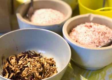 Herbal and salt blends at AmberLuna Apothecary, Bristol, England, GB offer natural wellness solutions.
