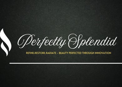 Perfectly Splendid logo against dark background, Gqeberha, Eastern Cape, ZA.