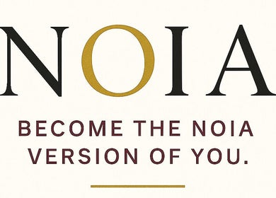 Slogan Noia Copou, Iași, România, RO: 'Become the Noia Version of You'.