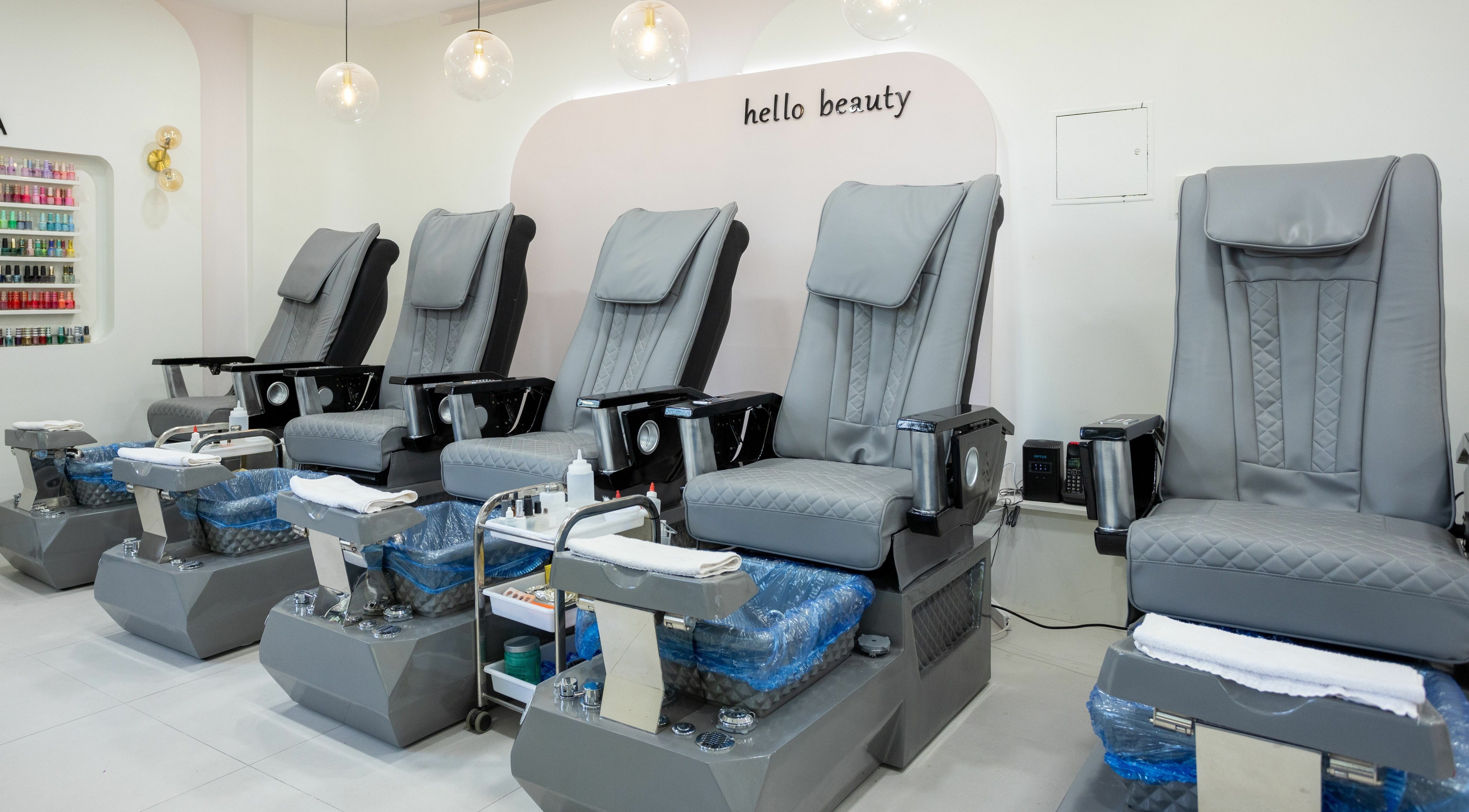 Luxurious pedicure chairs at Island Sea Nails & Beauty - Pyrmont, Pyrmont, New South Wales, AU.