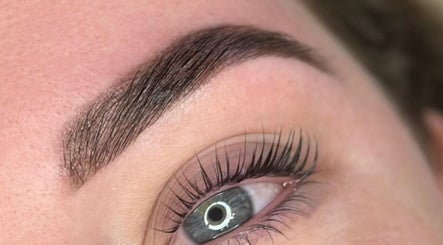 Close-up of perfectly shaped eyebrow at Frankie & me, Kihikihi, Waikato, NZ. Expertly styled and defined.