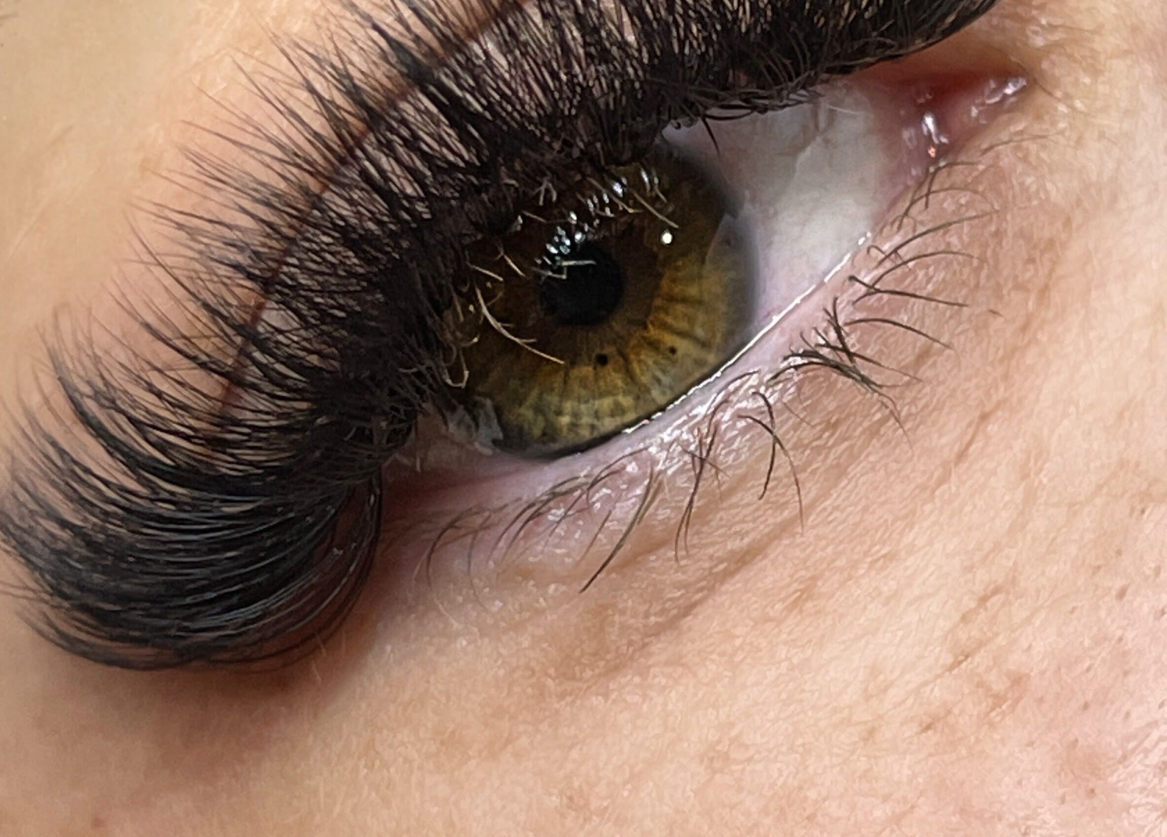 Close-up of eyelash extensions at Finessed By Cloe, Berserker, Queensland, AU, showcasing detailed craftsmanship.