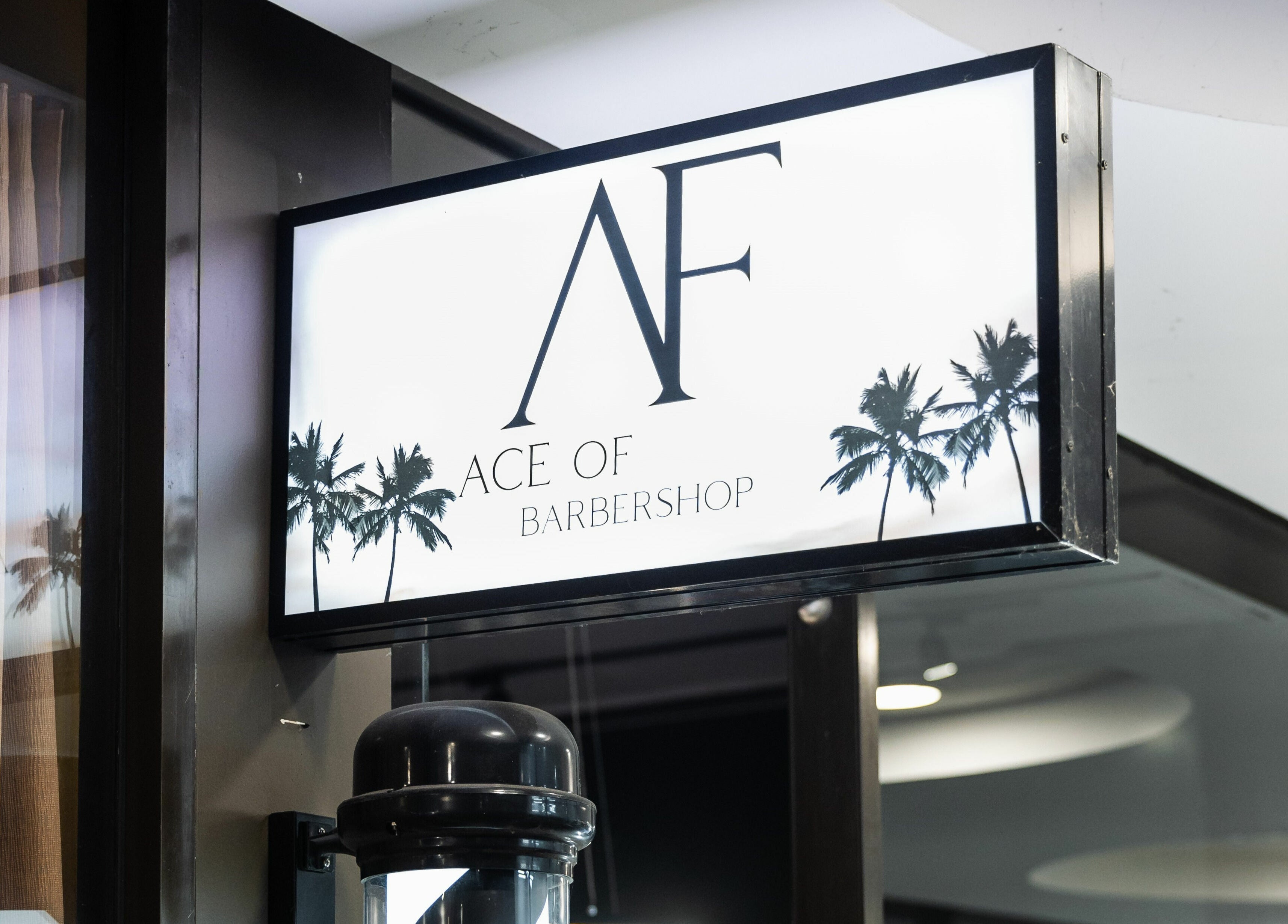 ACE OF FADEZ LANE COVE signboard at Lane Cove, New South Wales, AU with stylish design.