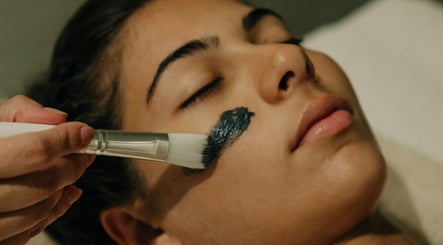 Face mask applied at Wellness Club @ Vilalara Grand Hotel, Lagoa, Faro, PT, highlighting spa treatment.