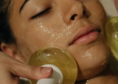 Facial treatment at Wellness Club @ Vilalara Grand Hotel, Lagoa, Faro, PT. Skin glowing with relaxation.