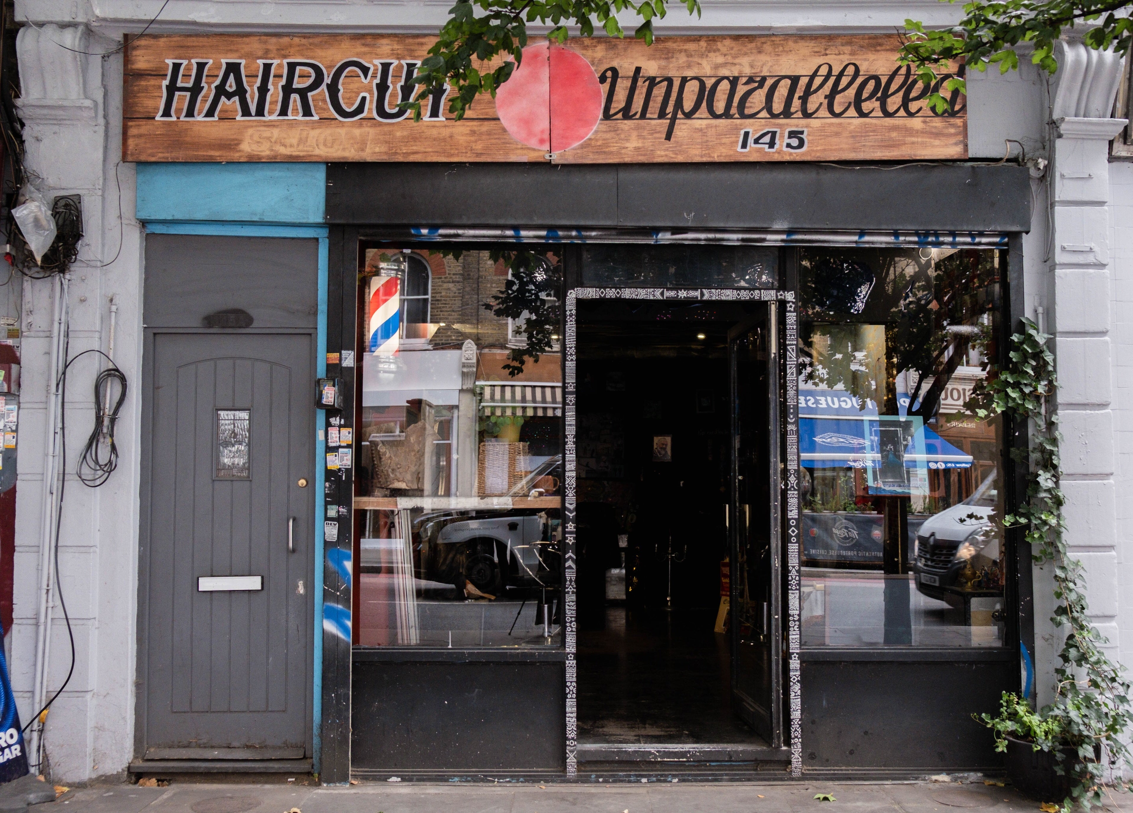 Unparalleled 145 storefront in London, England, GB showcases a stylish and inviting entrance.