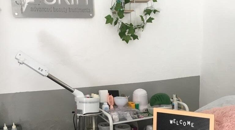 Treatment setup at Skin Advanced Beauty Treatments, Edenvale, Gauteng, ZA with tools and greenery decor.