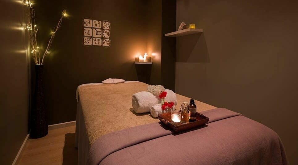 Relaxing treatment room at Urban Fusion Massage and Day Spa in Harrison, Australian Capital Territory, AU.