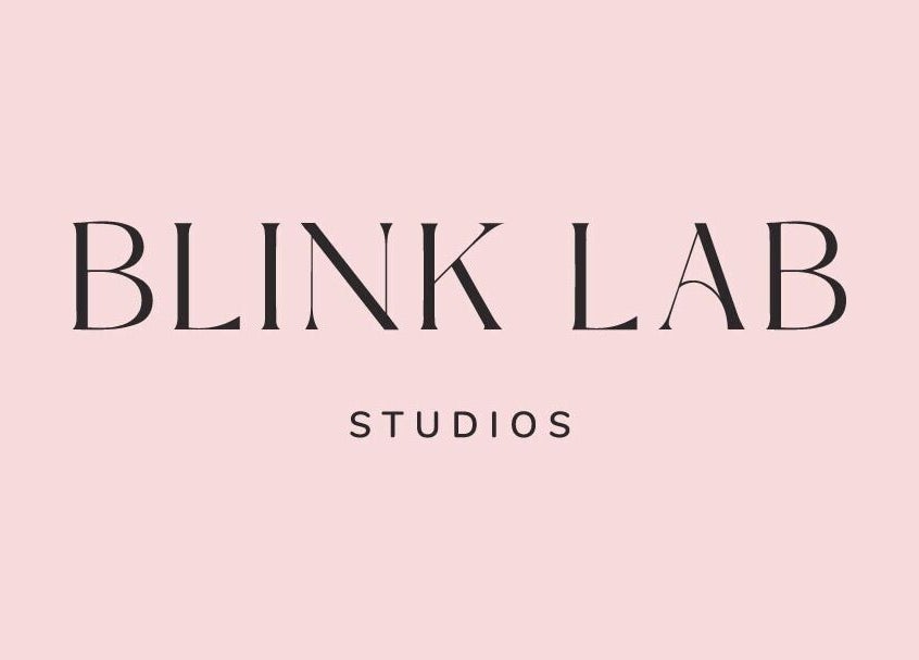 Elegant Blink Lab Studios logo in soft pink, Singapore, Singapore, SG.