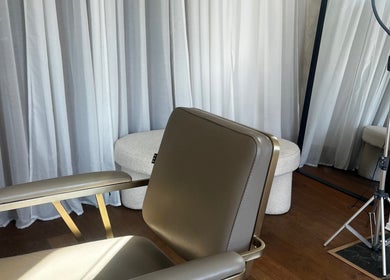 Sleek salon chair setup at Lengths | By CJP, showcasing modern elegance in Writtle, England, GB.