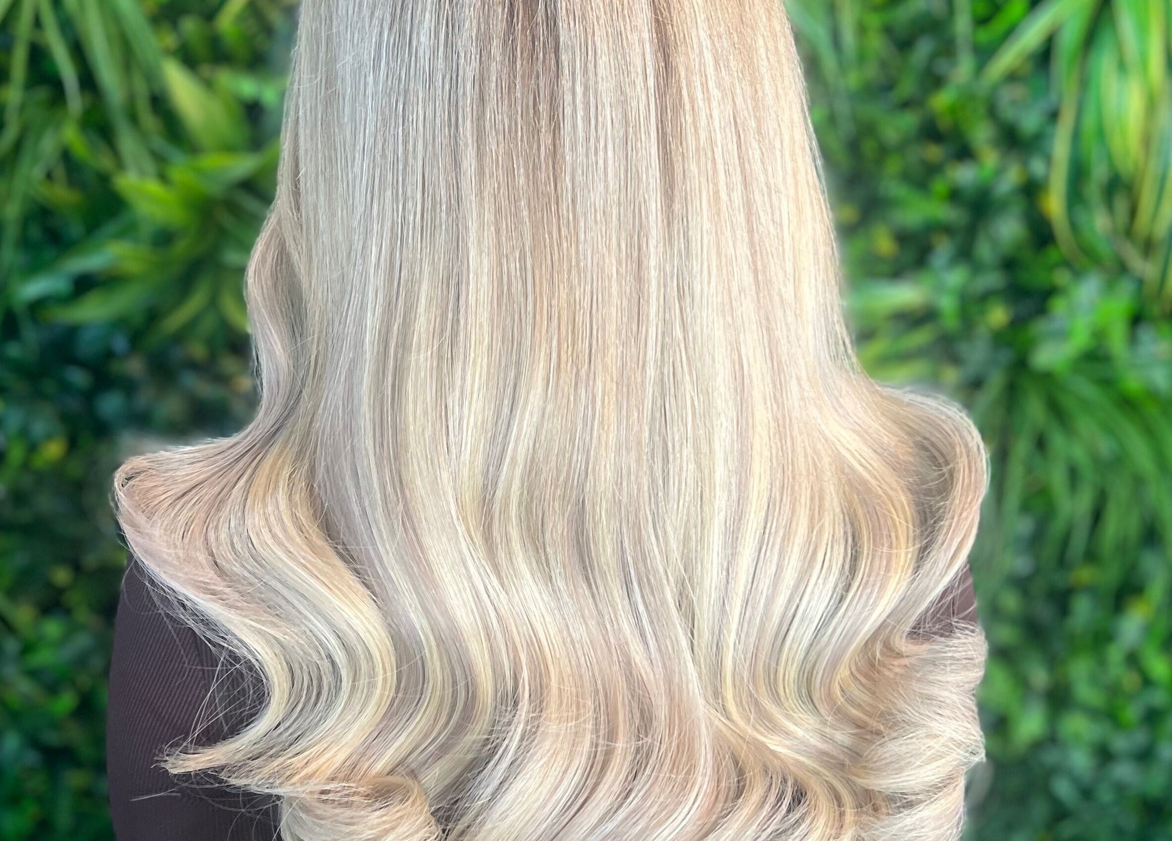 Elegant blonde hair waves at Lengths | By CJP salon in Writtle, England, GB, showcasing lush styling.