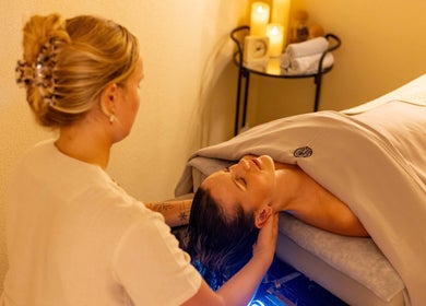 Relaxing massage at Lan Spa Tweed City, Tweed Heads South, New South Wales, AU with soothing ambiance.