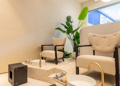 Elegant relaxation chairs at Lan Spa Tweed City, Tweed Heads South, New South Wales, AU, set in a serene environment.