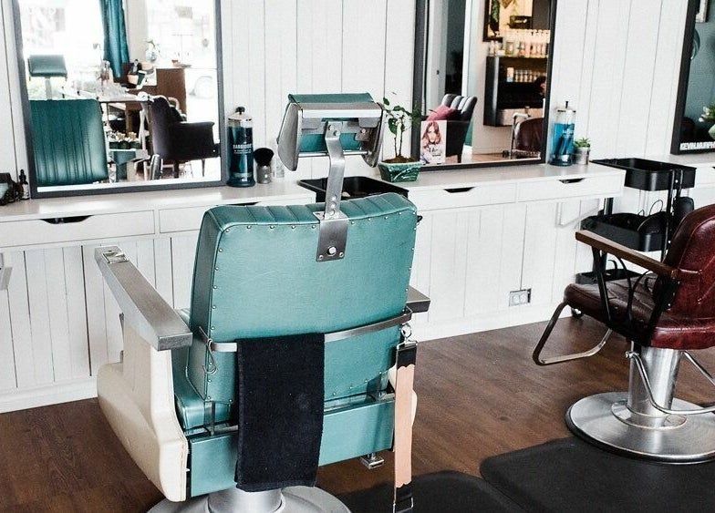 Chic salon chairs at Darling and Dapper Salon and Spa in Abbotsford, British Columbia, CA.