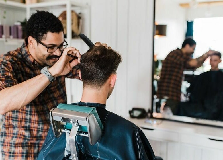 Professional haircut at Darling and Dapper Salon and Spa, Abbotsford, British Columbia, CA.