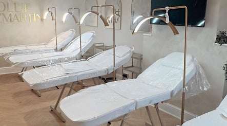 Modern treatment lounges at Hollie Fitzmartin Studio and Academy, Atherton, England, GB, ready for clients.
