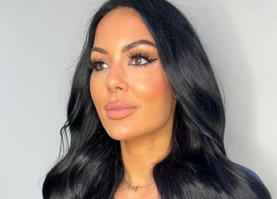 Close-up portrait showcasing makeup at Hollie Fitzmartin Studio and Academy, Atherton, England, GB.