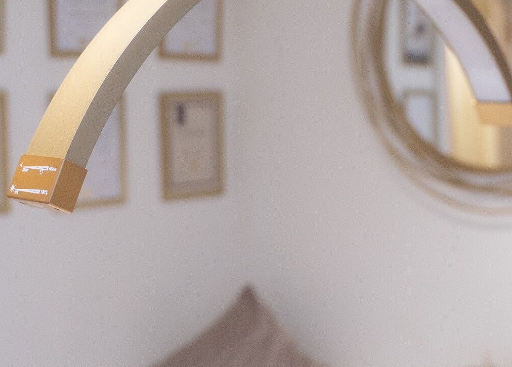 Elegant lamp at Hollie Fitzmartin Studio and Academy, Atherton, England, GB enhancing tranquil ambiance.