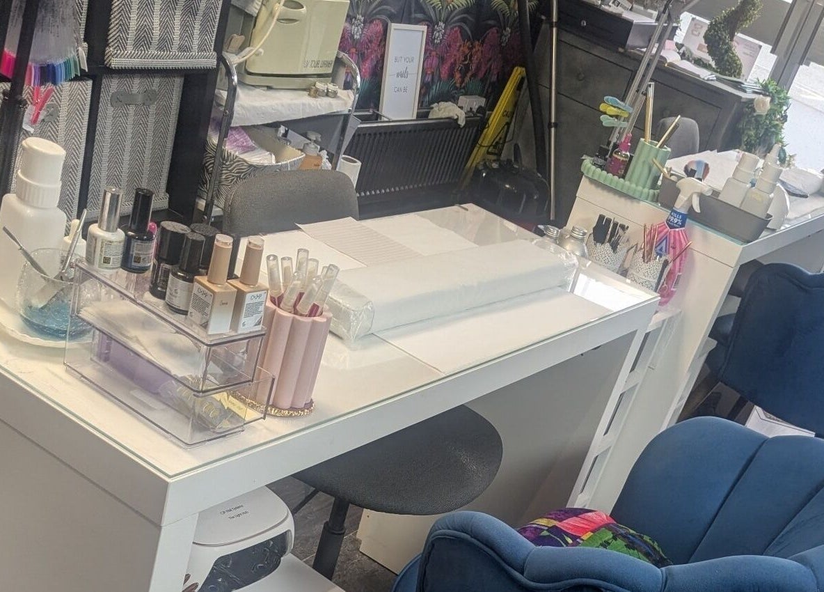 Personal Image nail station, Gorseinon, Wales, GB, showcasing sleek design and tools.