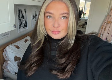 Modern hairstyle transformation at Seats Hair Studio, Leicester, England, GB.