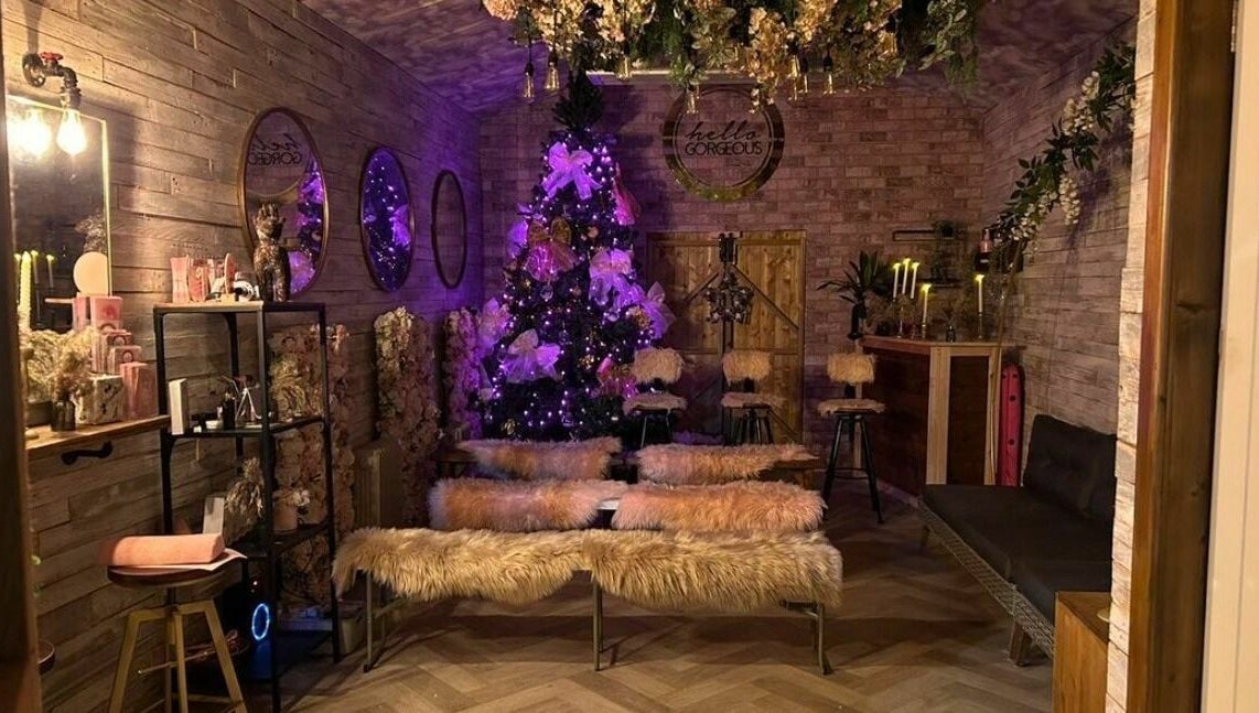 Cozy interior of Lash & Co, Fleetwood, England, GB, featuring elegant decor and ambient lighting.