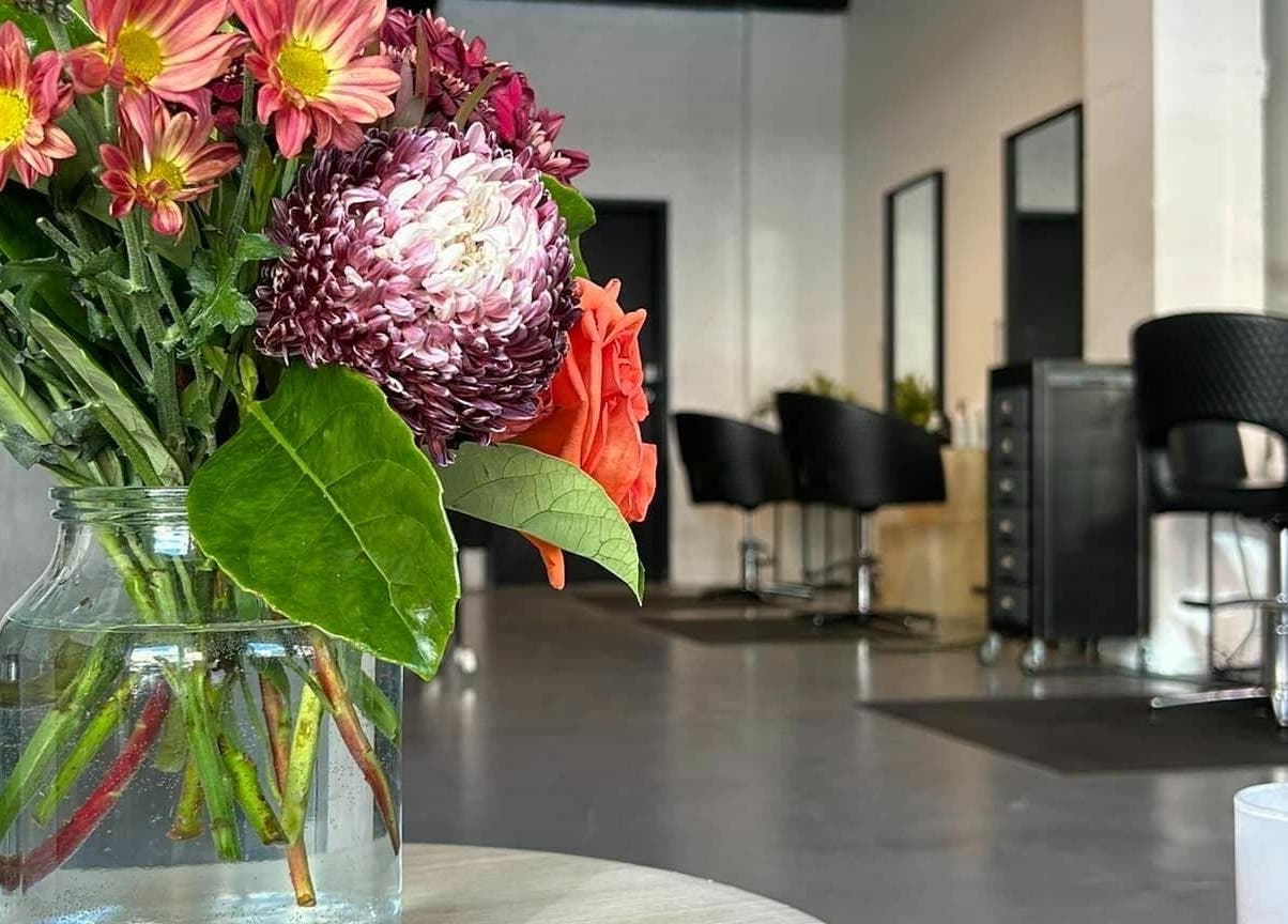 Vibrant bouquet at Laura and Co Hairdressing in Rozelle, New South Wales, AU.