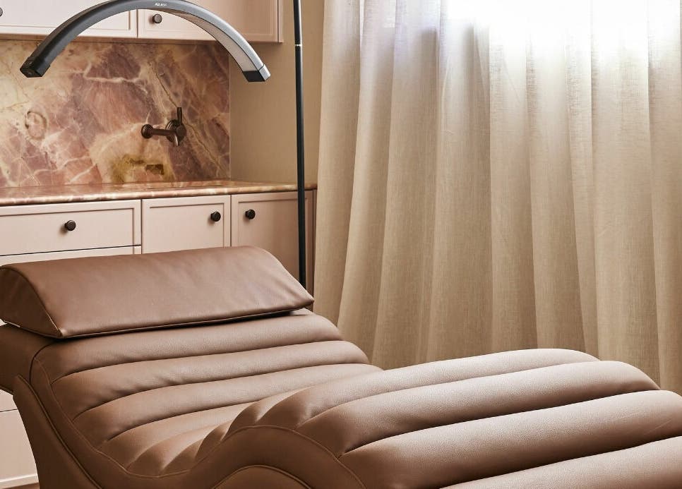 Luxurious spa suite at Bennett and Barkell, Wagga Wagga, New South Wales, AU featuring therapist chair.