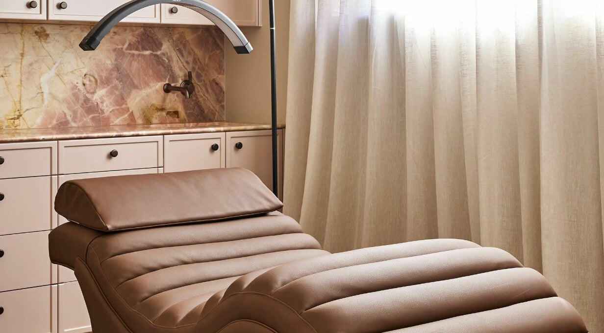 Luxurious spa suite at Bennett and Barkell, Wagga Wagga, New South Wales, AU featuring therapist chair.