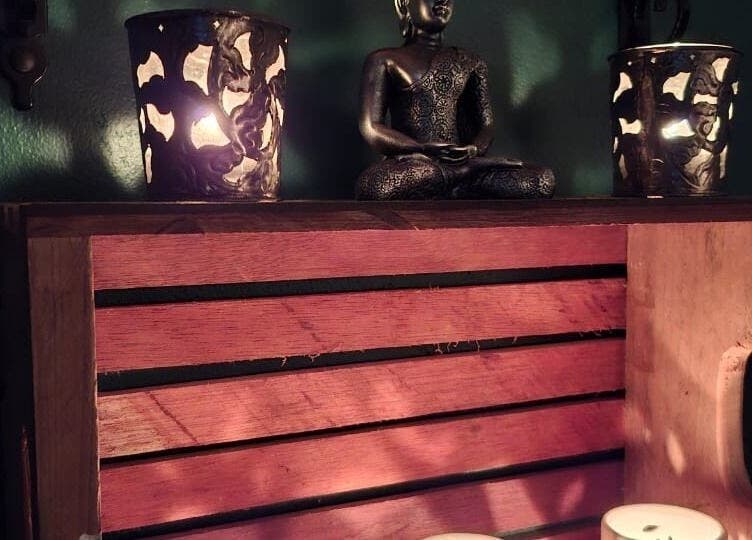 Paisley Studio serene decor with calm lighting in Cape Town, Western Cape, ZA.