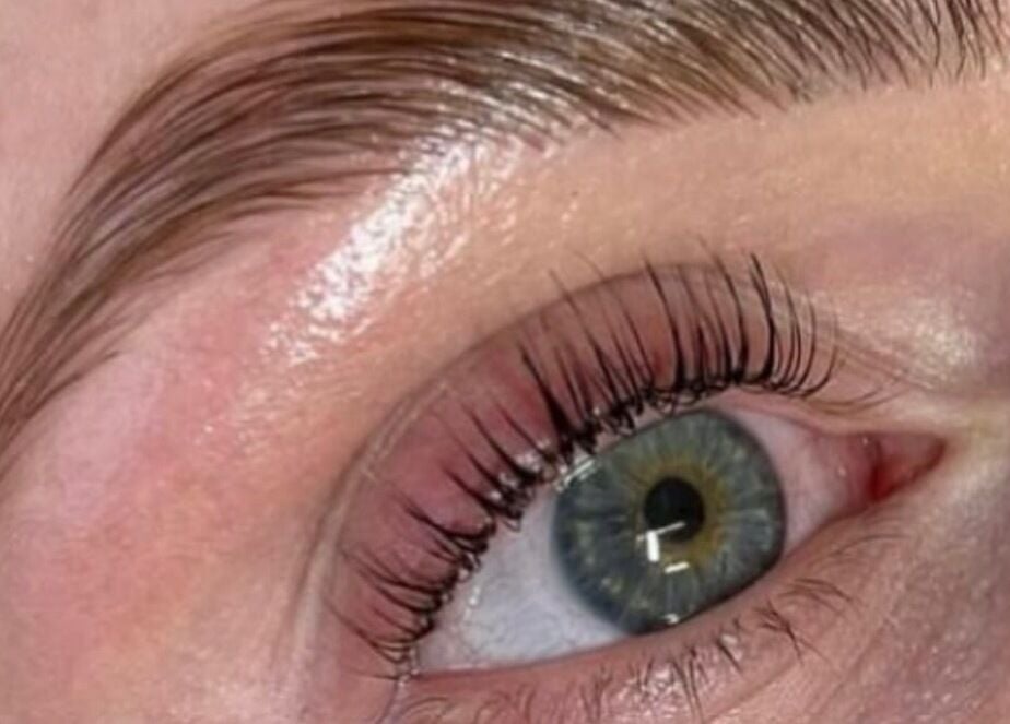 Detailed view of expertly shaped eyebrows at Emily Jane PMU & Brows, Truro, England, GB.