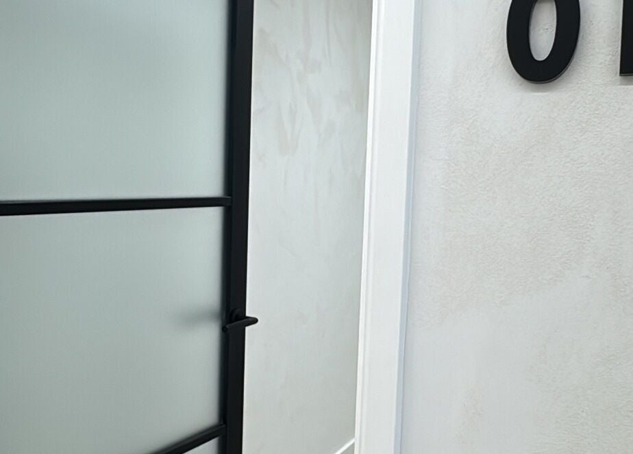 Elegant entrance of Emily Jane PMU & Brows in Truro, England, GB features sleek design.