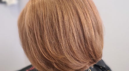 Stylish bob hairstyle at Taboo Salon in Telford, Pennsylvania, US. Perfectly trimmed and colored.